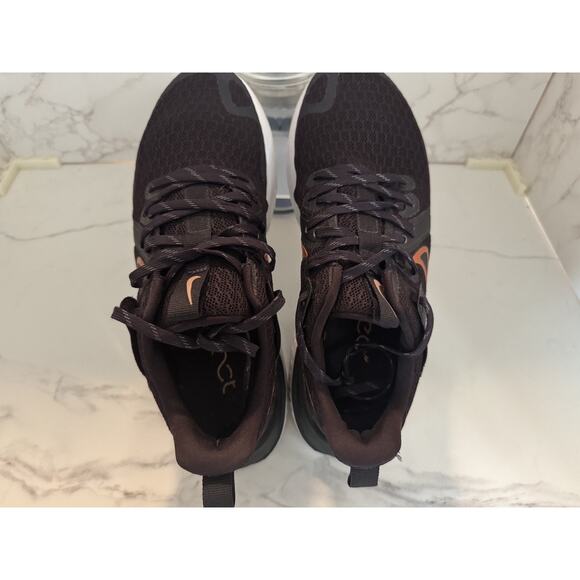 Nike React Infinity Run Flyknit Shoes Mens Size 8.5 Running, Violet and Gold - Picture 3 of 6